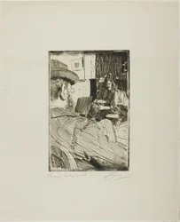 Albert Besnard e seu modelo