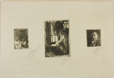 Cabeça de rapariga; Camponesa à janela; Anders Zorn