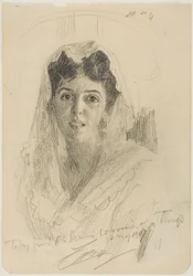 Cabeça de uma mulher (en Face)