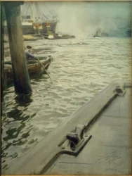 No porto de Hamburgo