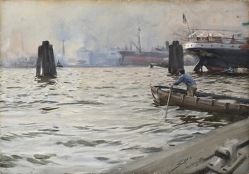 O porto de Hamburgo
