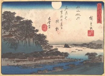 Lua de outono em Ishiyama, 1857., 1857.