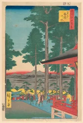Santuário de Inari em Oji (Oji Inari no yashiro) Da série Cem vistas famosas de Edo