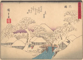 Mishima, da série The Fifty-three Stations of the Tokaido Road, início do século XX.