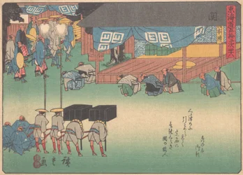 Seki, da série The Fifty-three Stations of the Tokaido Road, início dos anos 20..., início do século XX.