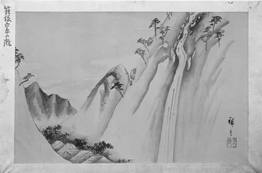 Cachoeira Shiraito em Hakone, século XIX.
