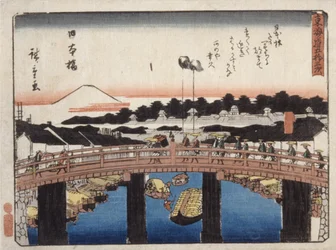 Nihonbashi (impressão em bloco de madeira a cores)