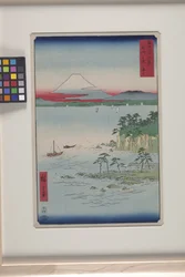 On The Sea At Miura In Sagami Province (S?sh? Miura No Kaij?) (impressão em bloco de madeira a cores)