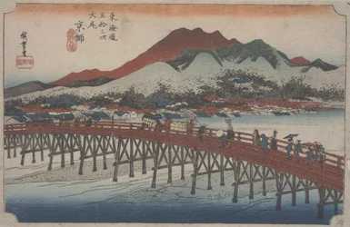 A Grande Ponte Sanjo, 1834