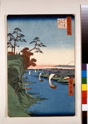 Vista de Konodai e do rio Tone