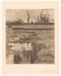 Paisagem na Bretanha Coin de Bretagne (título no objeto)
