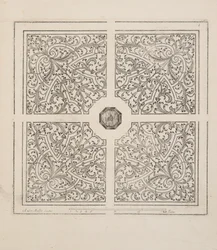 Design para Parterre, do Theatre des Plans et Jardinages, pub.1652 (gravura)