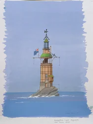 O segundo farol de Eddystone, Plymouth, Devon