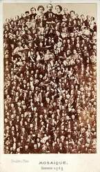 Personalidades do Segundo Império, c.1860 (fotomontagem sépia)