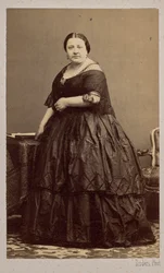 Retrato da cantora de ópera Marietta Alboni 1826-1894, 1862.