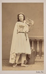 Retrato da cantora e compositora Pauline Viardot 1821-1910, 1862.