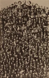 A Corte Imperial de Napoleão III, ca. 1866, impresso na década de 1940.