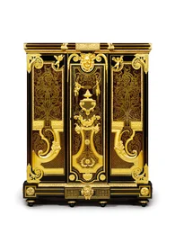 Louis XIV petit armoise, c.1700-10 (ormolu, latão, tartaruga, ébano e marchetaria)