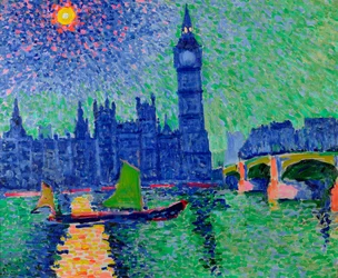Big Ben, Londres, c.1906-7 (óleo sobre tela)