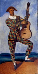 Arlequim com a guitarra