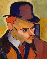 Cabeça de homem (Retrato de M. Gilbert) 1907 (óleo sobre tela)