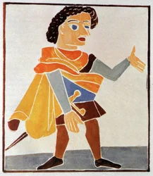Literatura. Panurge. Ilustração de André Derain em: Pantagruel, de François Rabelais (1532), França