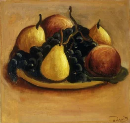 Peras, pêssegos e uvas; Poires, Peches et Raisins