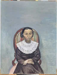 Retrato de uma jovem rapariga de preto