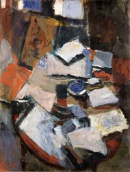 Natureza morta sobre uma mesa, c.1903 (óleo sobre tela)