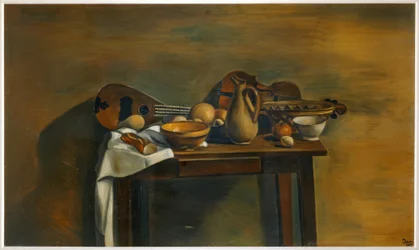 A mesa decorada
