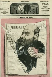 Arthur Ranc (1831-1908), jornalista e político francês. Capa em "L