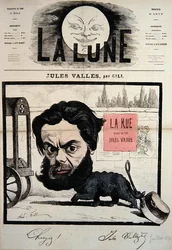Caricatura da capa de Jules Valles ilustração da revista 