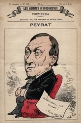 Cartoon of Alphonse Peyrat (1812-1890) Jornalista inglês de 