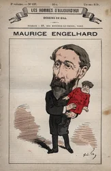 Desenho animado de Maurice Engelhardt 1819-1891 de 