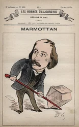Desenho animado de Pierre Joseph Henri Marmottan 1832-1914 de 