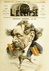 O romancista inglês Charles Dickens