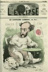 Gustave Lambert, explorador e cientista francês. Capa em "L