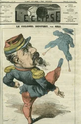 Pierre Philippe Denfert-Rochereau (Denfert Rochereau) (1823-1878), soldado e político francês. Capa em "L