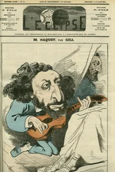 Retrato de Alfred Naquet (1834-1916), político francês. Capa em "L