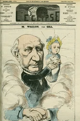 Retrato de Henri Wallon (1812-1904), historiador e político francês, considerado o pai da República. Capa em "L