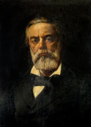 Retrato de Jules Valles (1832-1885) Escritor e Jornalista Pintura de Andre Gil (1840-1885) 1881 Sun. 1,25x1,03 m Paris, Musee Carnavalet
