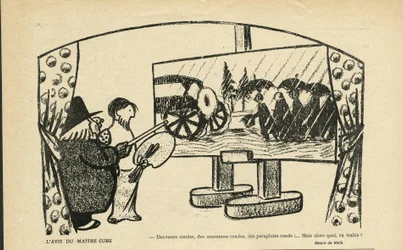 Ilustração de André Helle (1875-1945) in Le Smile, no 12, 20/03/13 - A opinião do mestre cubo - Arte, Vanguarda, Cubismo