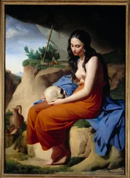 Madalena. Santa Maria Madalena meditando. Pintura de Victor Orsel (1795-1850)