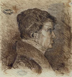 Auto-retrato 1775-1836, início do século XIX caneta e tinta sobre papel