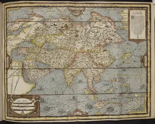 Mapa da Ásia, La Cosmographie Universelle d