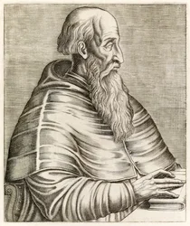Pietro Bembo, de Retratos verdadeiros  de André Thévet (1516-1590) publicado em 1584