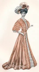 Uma ilustração do catálogo de uma dama eduardiana, c1908