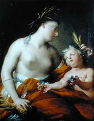 Alegoria do Outono (Ceres) (óleo sobre tela)