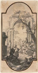 Arco triunfal e figuras