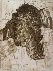 A Adoração dos Magos: A Virgem na Gruta, c.1475-80